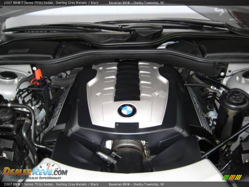 2007 BMW 7 Series 750Li Sedan Sterling Grey Metallic / Black Photo #12