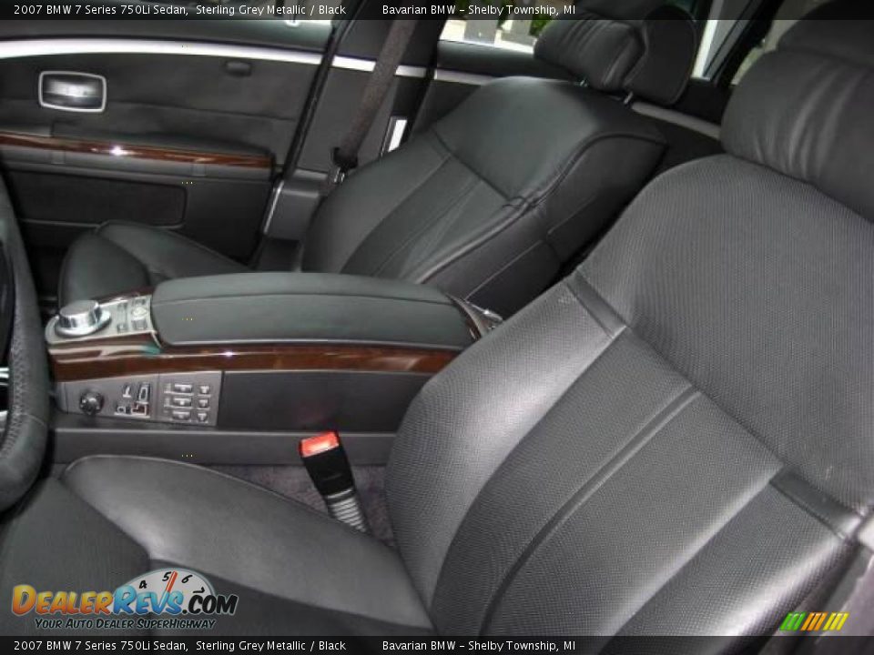 2007 BMW 7 Series 750Li Sedan Sterling Grey Metallic / Black Photo #14