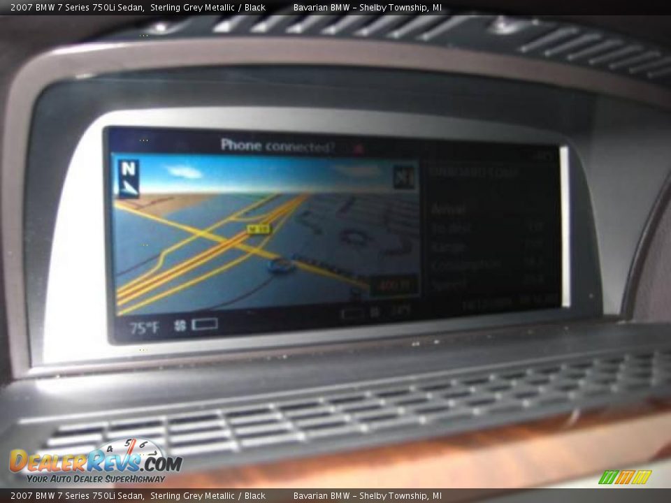 2007 BMW 7 Series 750Li Sedan Sterling Grey Metallic / Black Photo #22