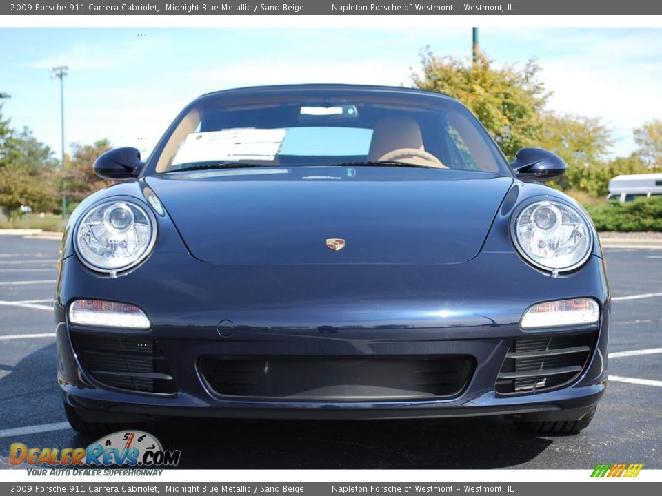 2009 Porsche 911 Carrera Cabriolet Midnight Blue Metallic / Sand Beige Photo #2