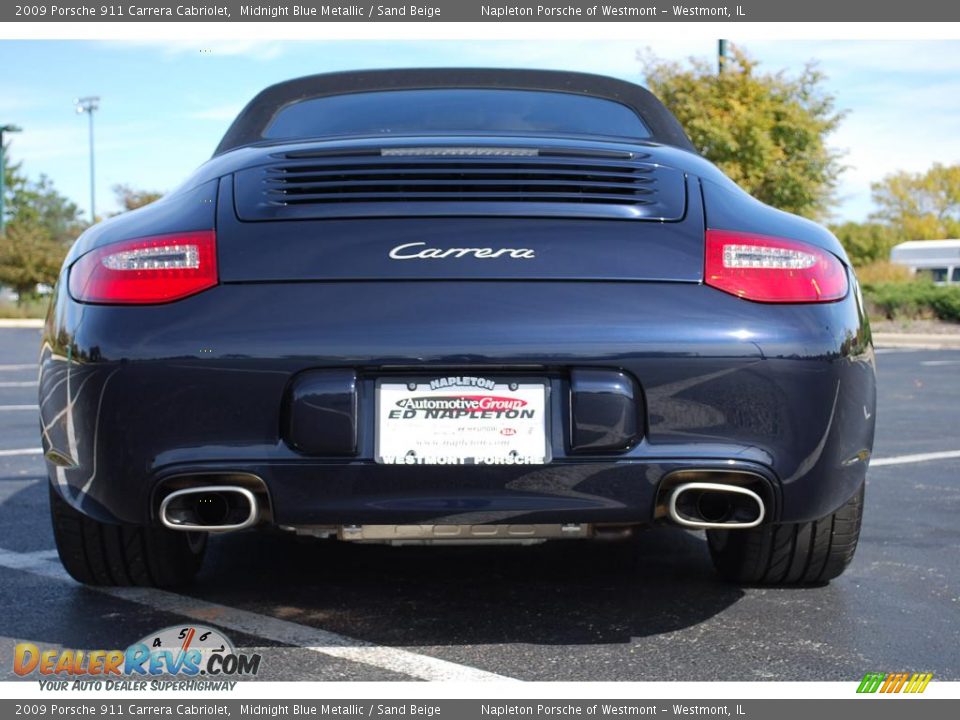 2009 Porsche 911 Carrera Cabriolet Midnight Blue Metallic / Sand Beige Photo #6