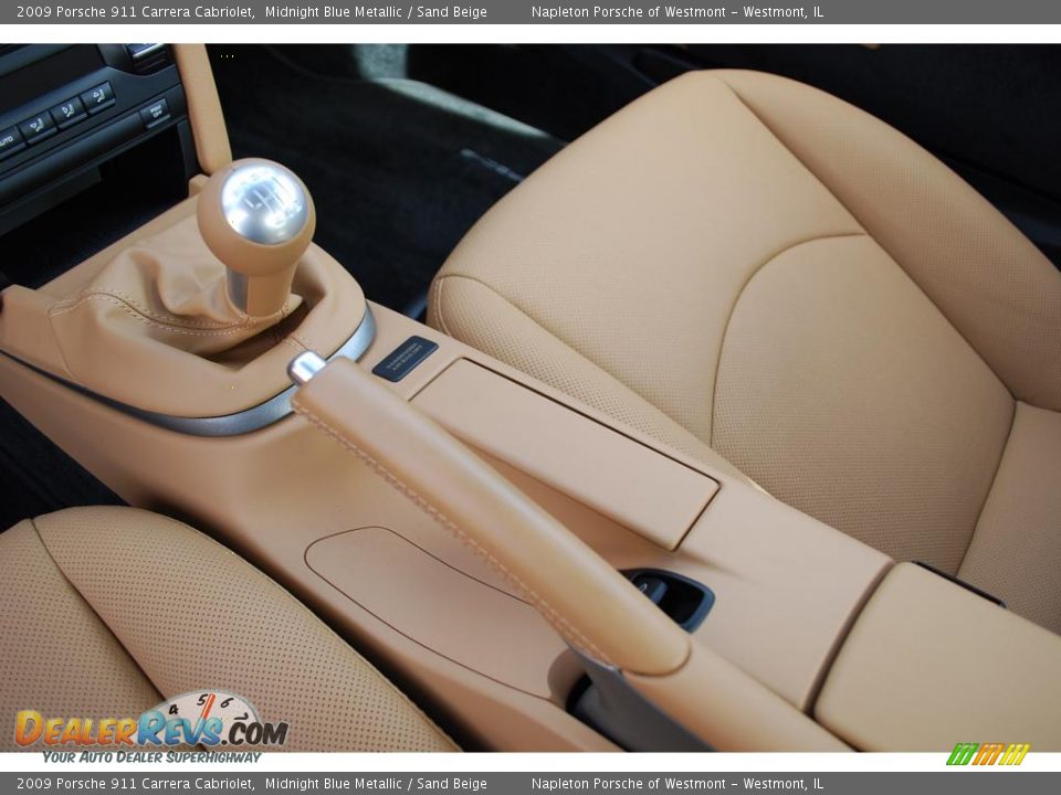 2009 Porsche 911 Carrera Cabriolet Midnight Blue Metallic / Sand Beige Photo #16