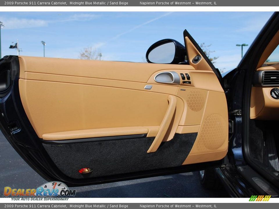 2009 Porsche 911 Carrera Cabriolet Midnight Blue Metallic / Sand Beige Photo #17