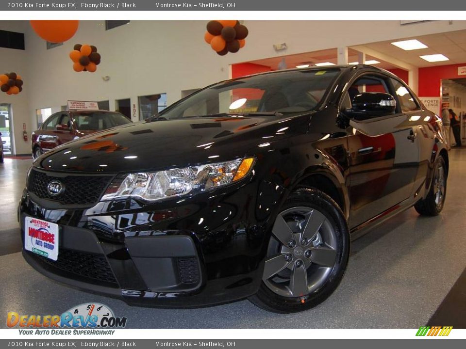 2010 Kia Forte Koup EX Ebony Black / Black Photo #1