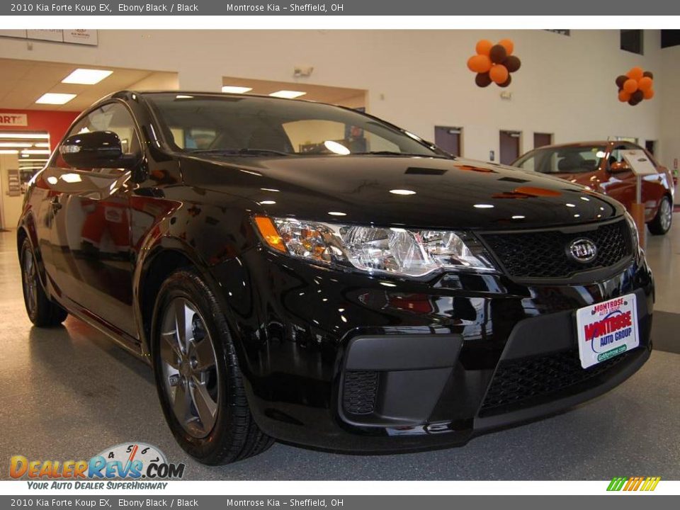 2010 Kia Forte Koup EX Ebony Black / Black Photo #2