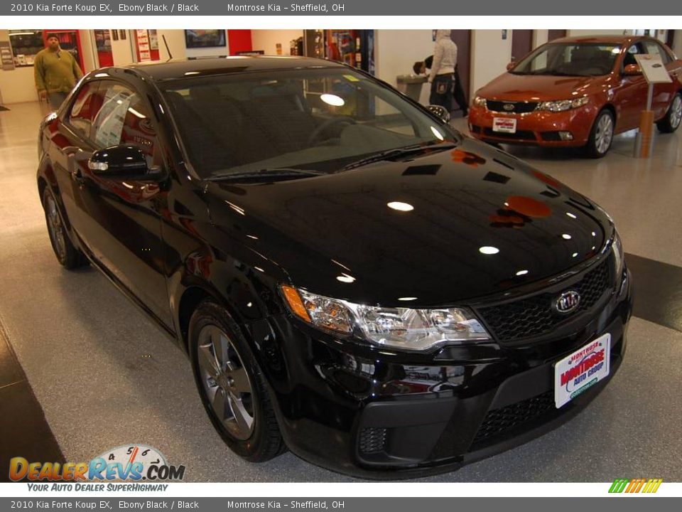 2010 Kia Forte Koup EX Ebony Black / Black Photo #3