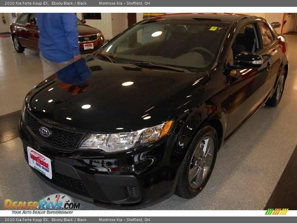 2010 Kia Forte Koup EX Ebony Black / Black Photo #4