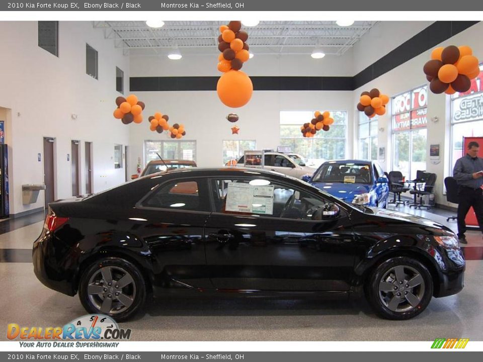 2010 Kia Forte Koup EX Ebony Black / Black Photo #6