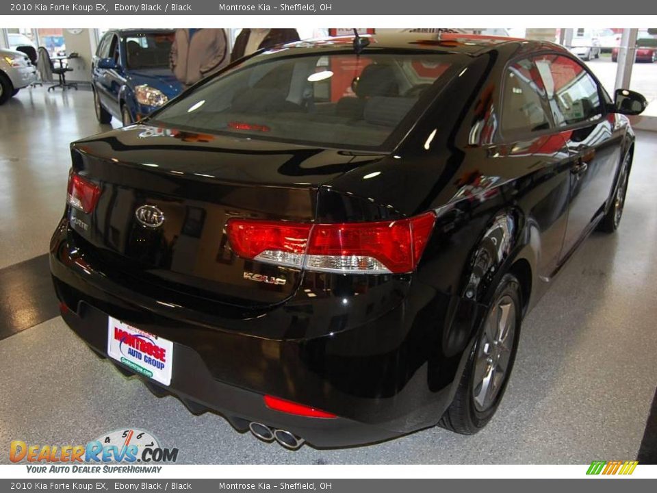 2010 Kia Forte Koup EX Ebony Black / Black Photo #7