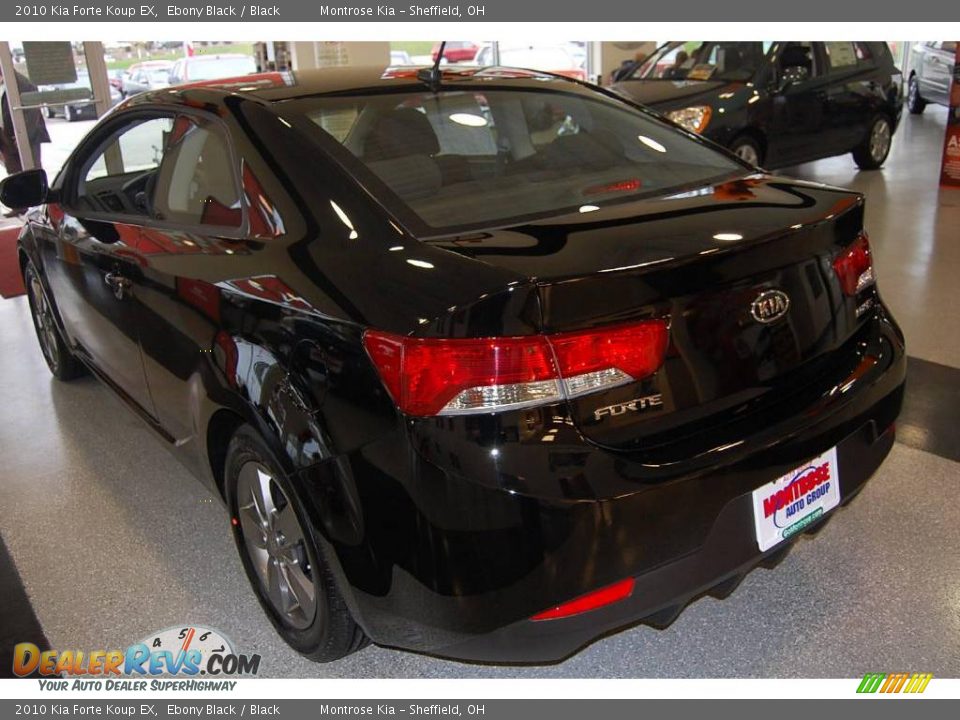 2010 Kia Forte Koup EX Ebony Black / Black Photo #8