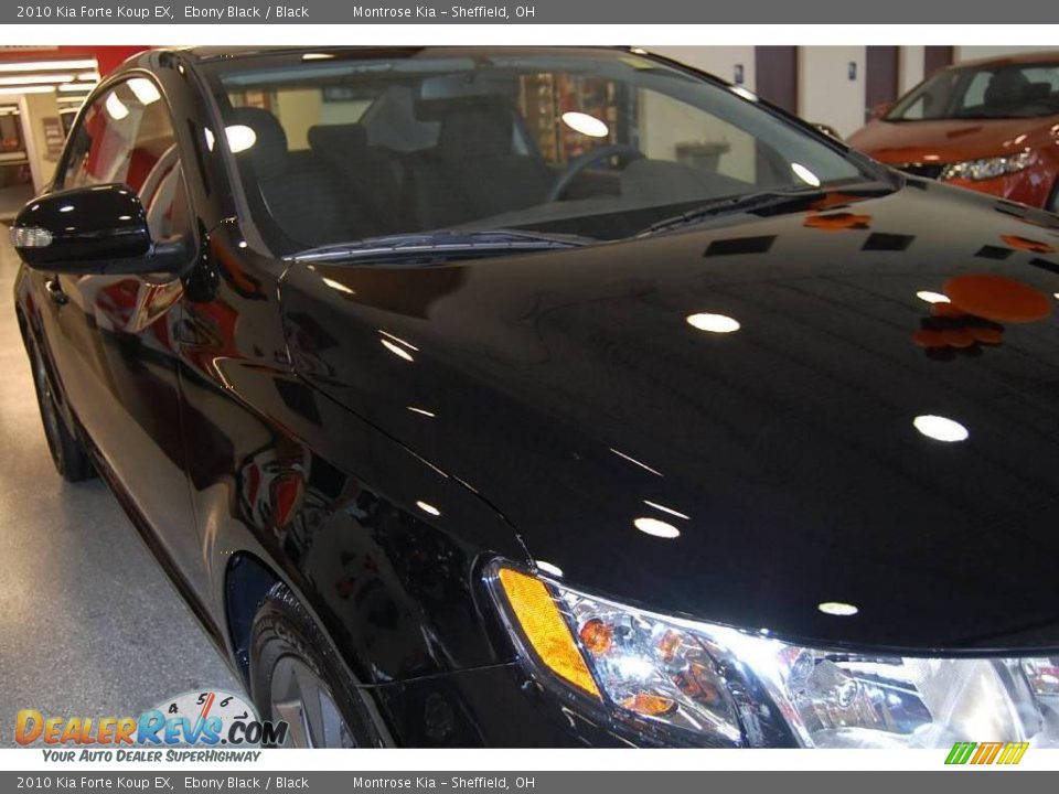 2010 Kia Forte Koup EX Ebony Black / Black Photo #9