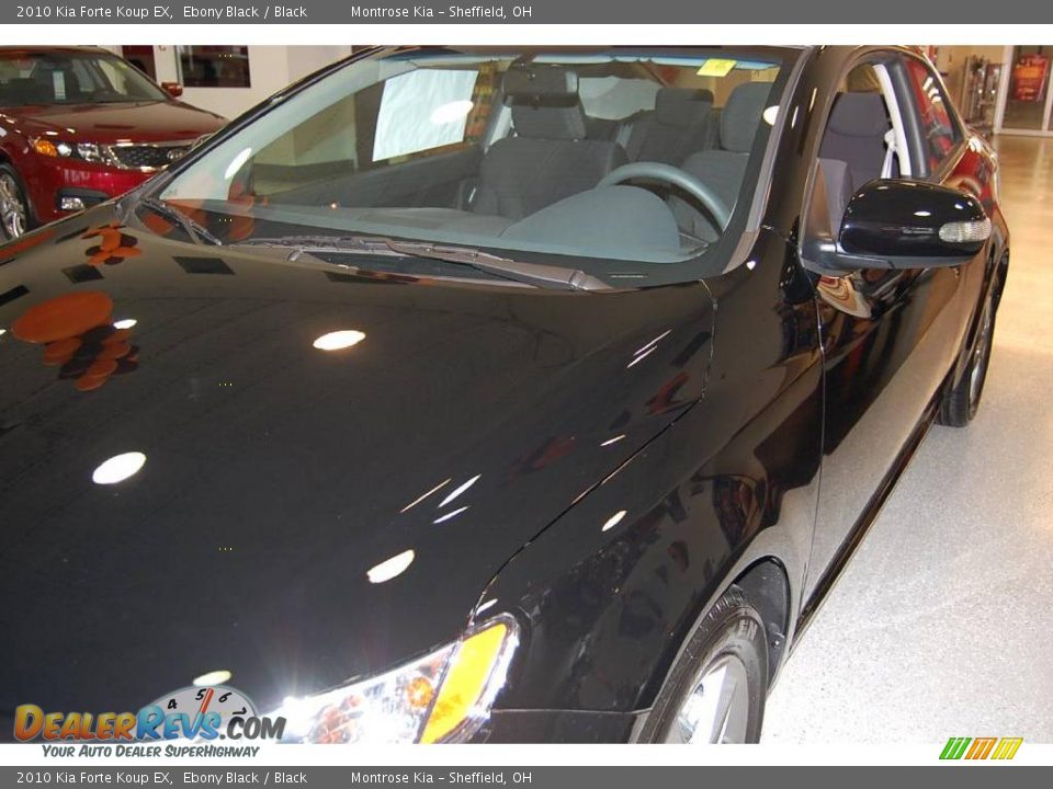 2010 Kia Forte Koup EX Ebony Black / Black Photo #10