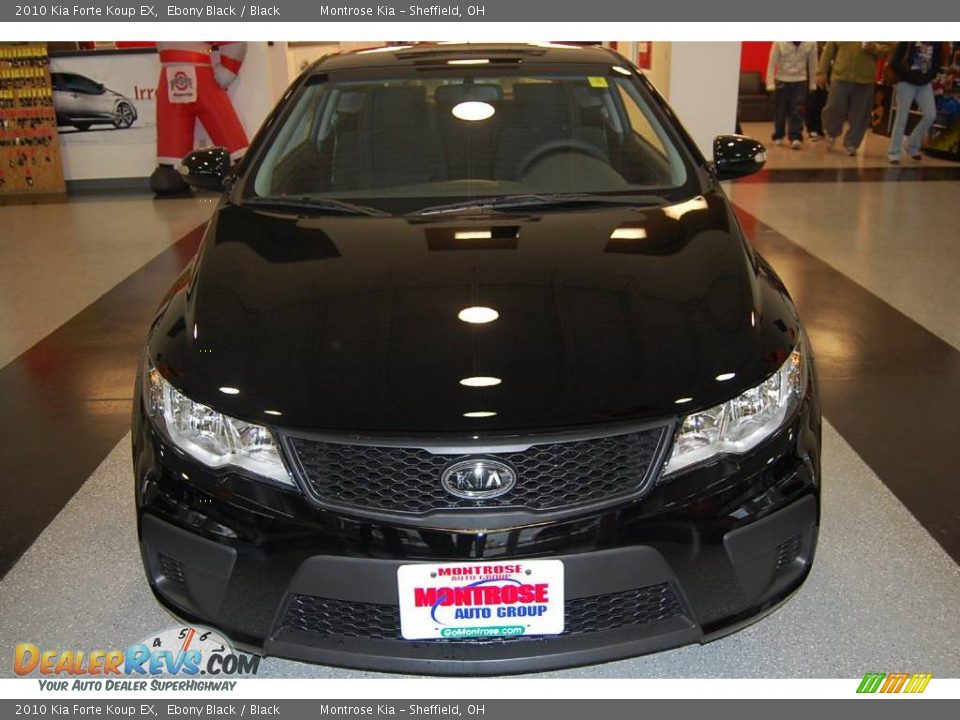 2010 Kia Forte Koup EX Ebony Black / Black Photo #11