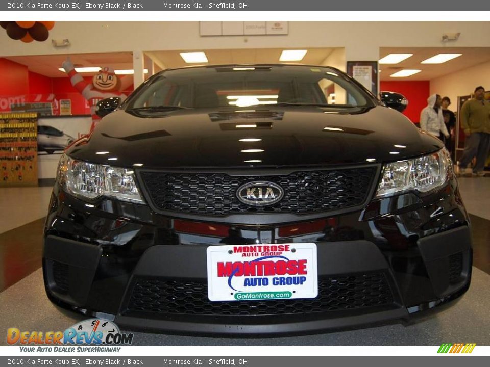 2010 Kia Forte Koup EX Ebony Black / Black Photo #12