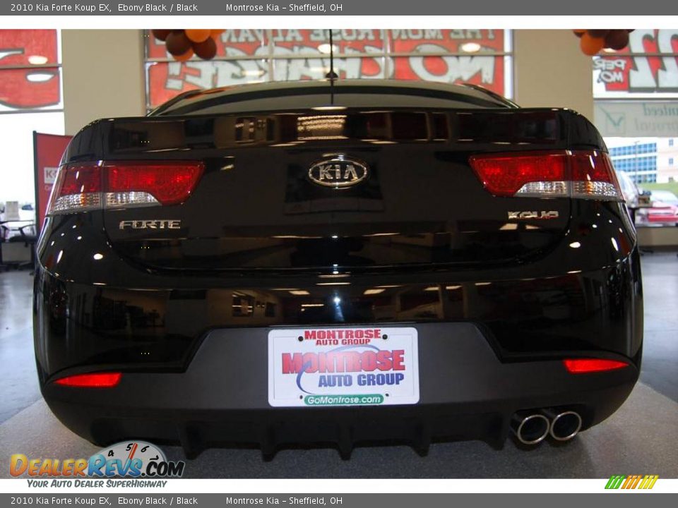 2010 Kia Forte Koup EX Ebony Black / Black Photo #13