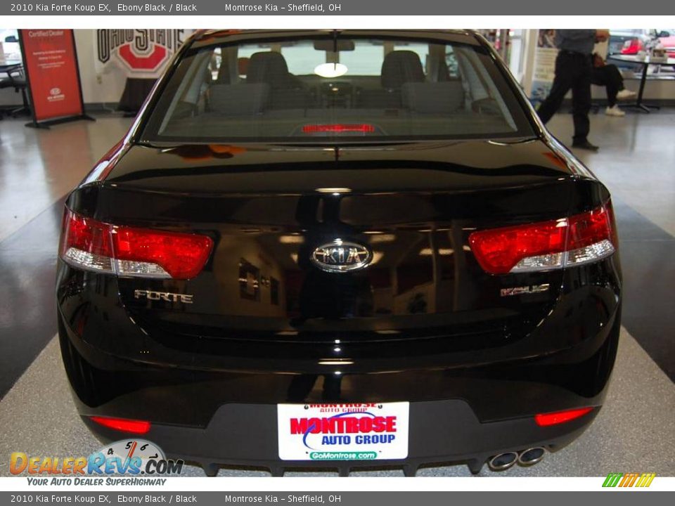 2010 Kia Forte Koup EX Ebony Black / Black Photo #14