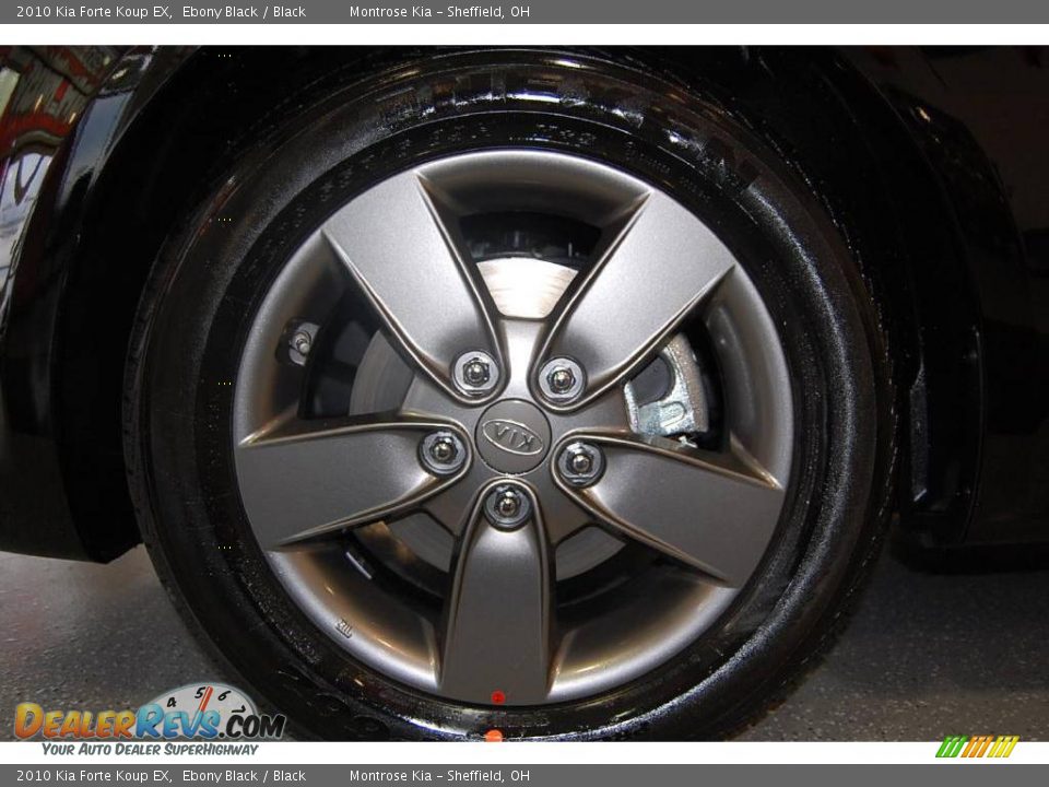 2010 Kia Forte Koup EX Ebony Black / Black Photo #15