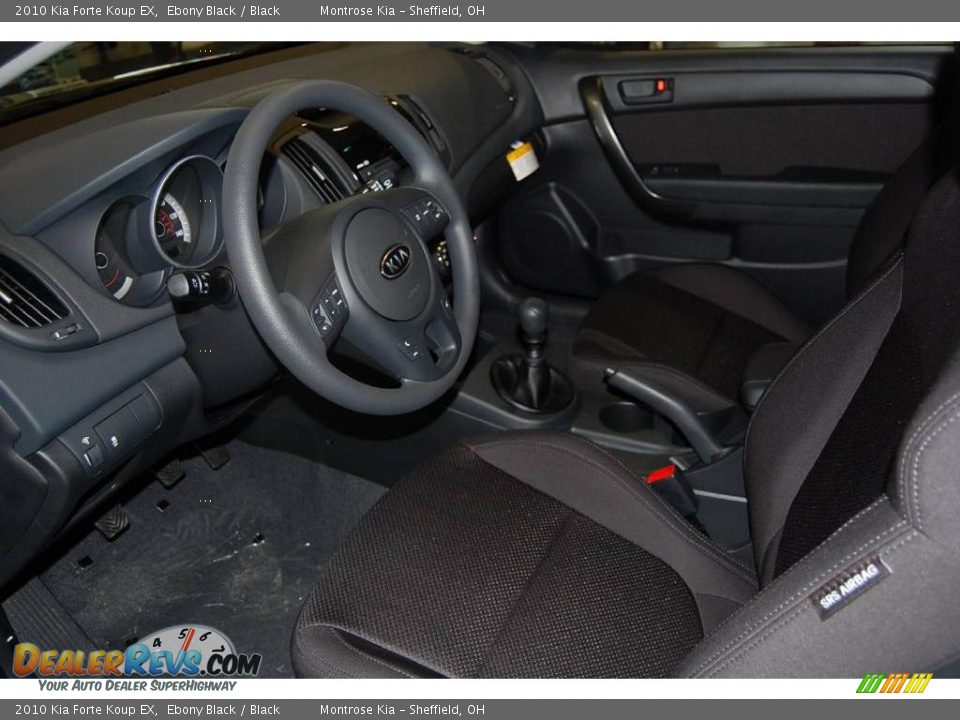 2010 Kia Forte Koup EX Ebony Black / Black Photo #21