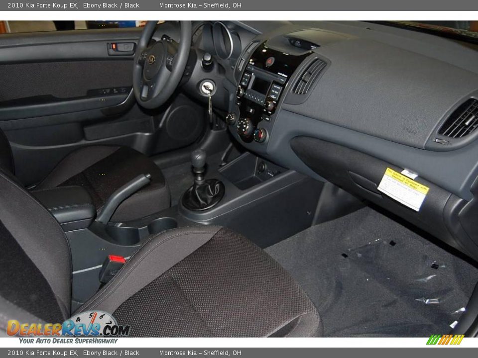 2010 Kia Forte Koup EX Ebony Black / Black Photo #22