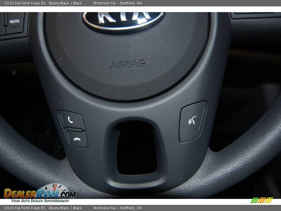 2010 Kia Forte Koup EX Ebony Black / Black Photo #33