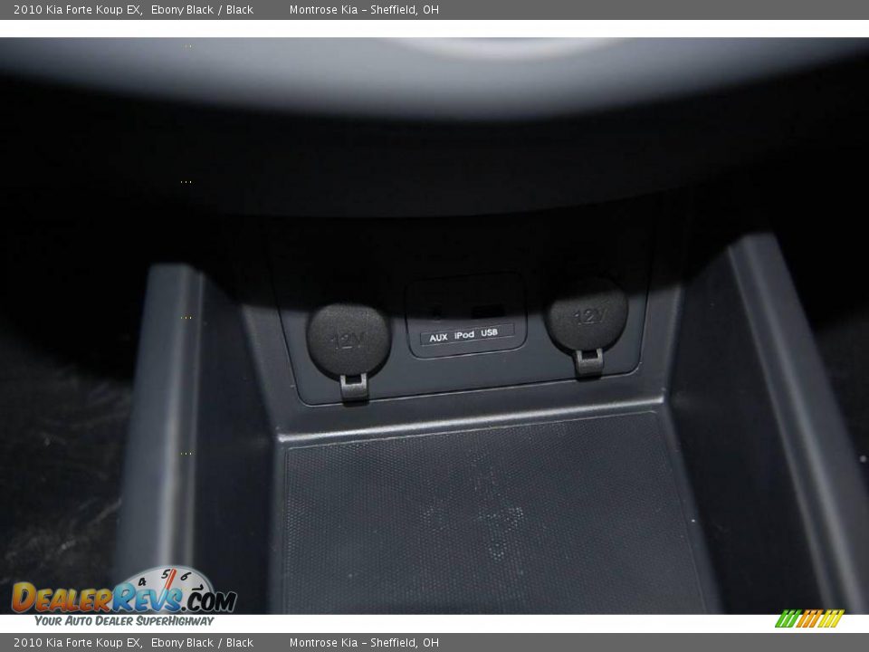 2010 Kia Forte Koup EX Ebony Black / Black Photo #34