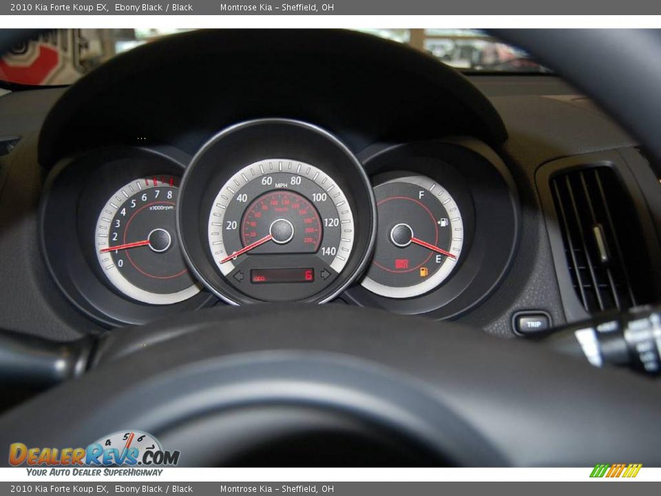 2010 Kia Forte Koup EX Ebony Black / Black Photo #36