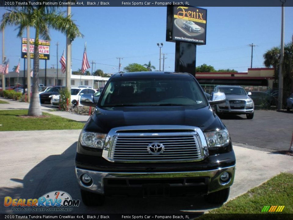 2010 Toyota Tundra Platinum CrewMax 4x4 Black / Black Photo #2