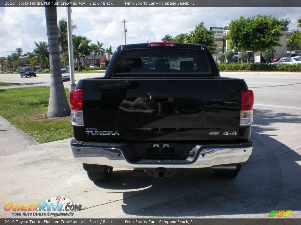 2010 Toyota Tundra Platinum CrewMax 4x4 Black / Black Photo #6