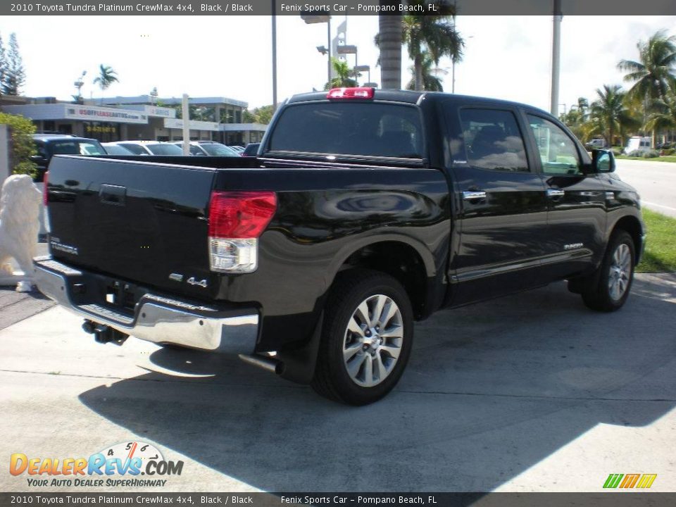 2010 Toyota Tundra Platinum CrewMax 4x4 Black / Black Photo #8