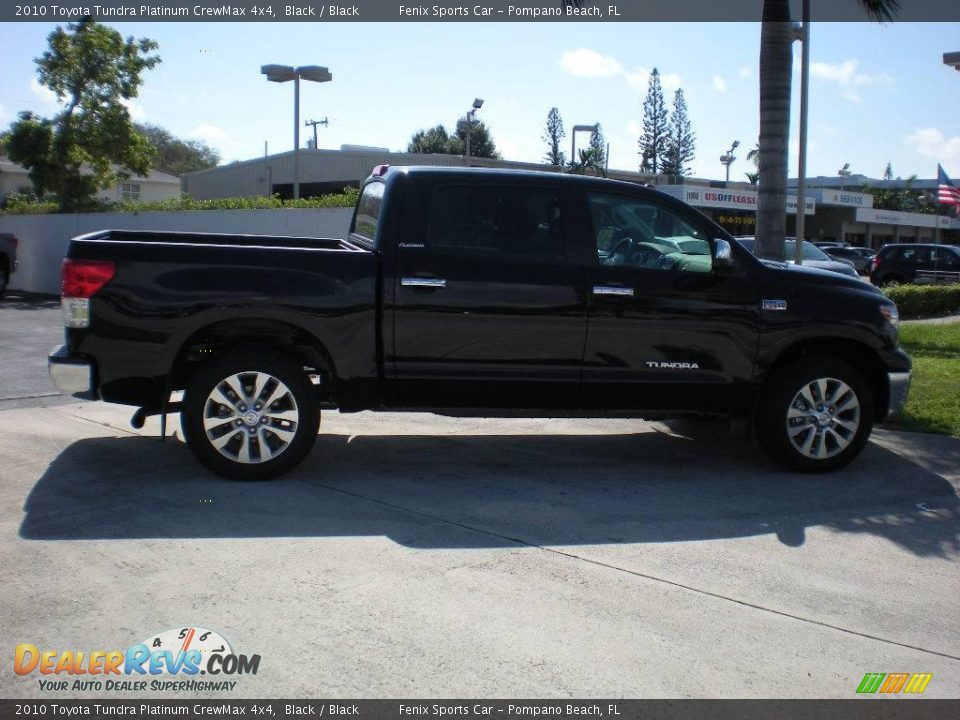 2010 Toyota Tundra Platinum CrewMax 4x4 Black / Black Photo #9