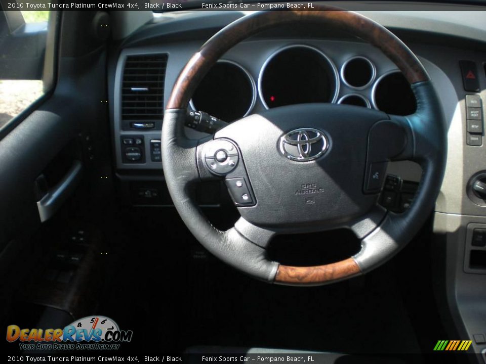 2010 Toyota Tundra Platinum CrewMax 4x4 Black / Black Photo #20