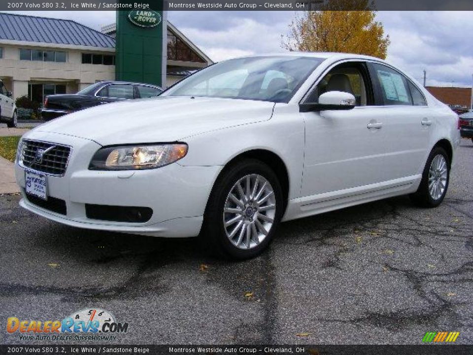 2007 Volvo S80 3.2 Ice White / Sandstone Beige Photo #1
