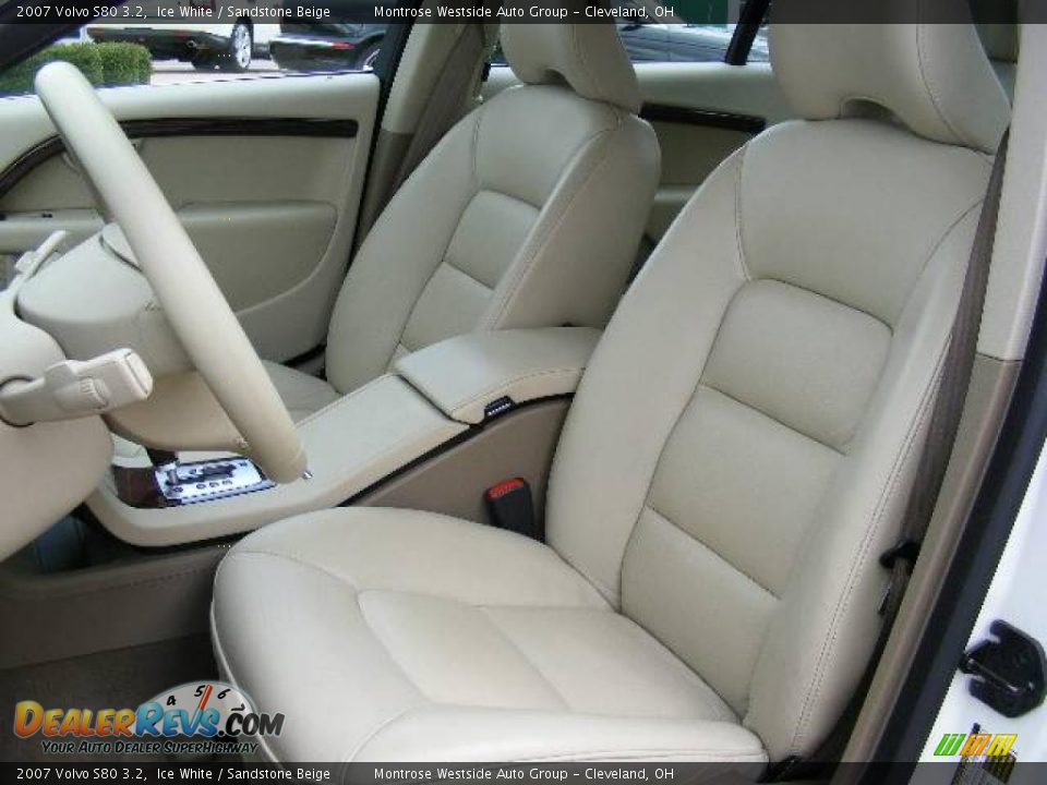 2007 Volvo S80 3.2 Ice White / Sandstone Beige Photo #9