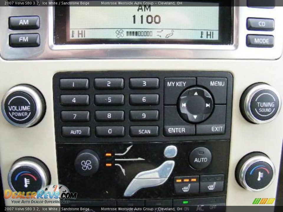 2007 Volvo S80 3.2 Ice White / Sandstone Beige Photo #21