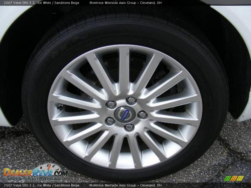 2007 Volvo S80 3.2 Ice White / Sandstone Beige Photo #29