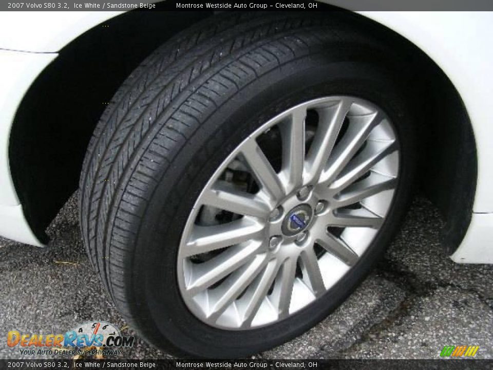2007 Volvo S80 3.2 Ice White / Sandstone Beige Photo #30
