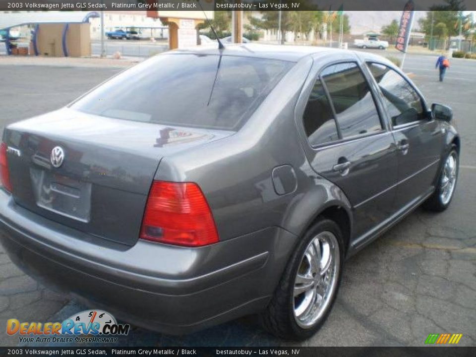 2003 Volkswagen Jetta GLS Sedan Platinum Grey Metallic / Black Photo #7