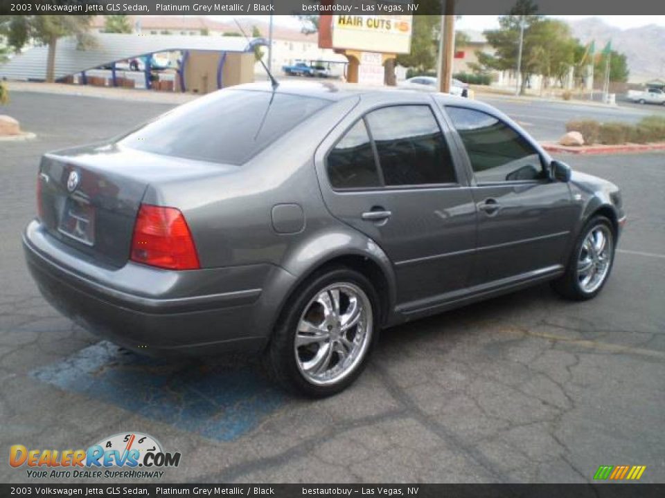 2003 Volkswagen Jetta GLS Sedan Platinum Grey Metallic / Black Photo #8