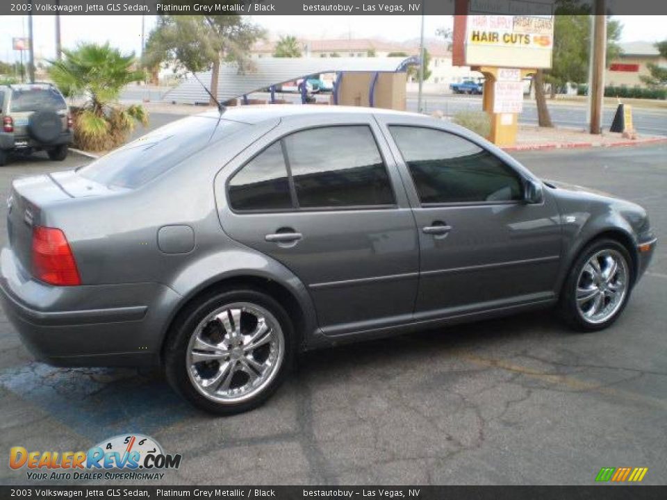 2003 Volkswagen Jetta GLS Sedan Platinum Grey Metallic / Black Photo #9