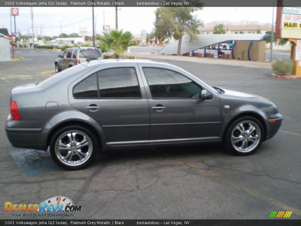 2003 Volkswagen Jetta GLS Sedan Platinum Grey Metallic / Black Photo #10