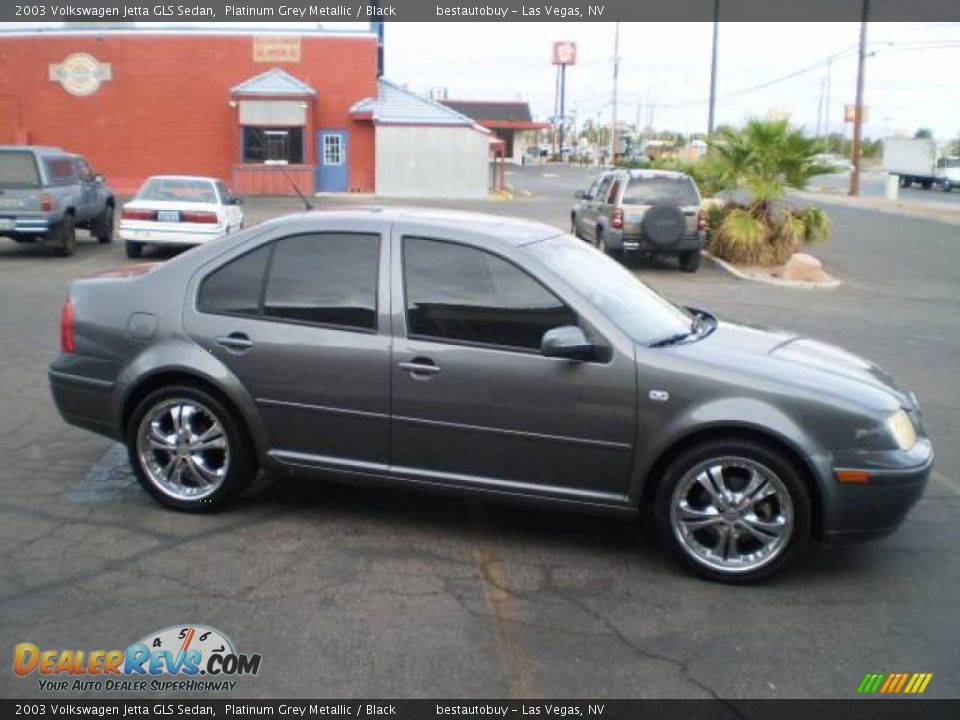 2003 Volkswagen Jetta GLS Sedan Platinum Grey Metallic / Black Photo #11
