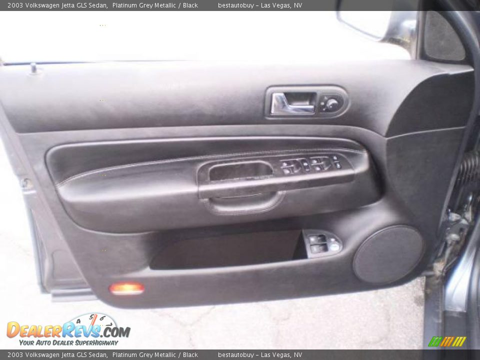 2003 Volkswagen Jetta GLS Sedan Platinum Grey Metallic / Black Photo #16