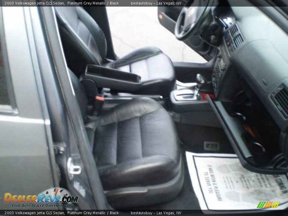 2003 Volkswagen Jetta GLS Sedan Platinum Grey Metallic / Black Photo #21