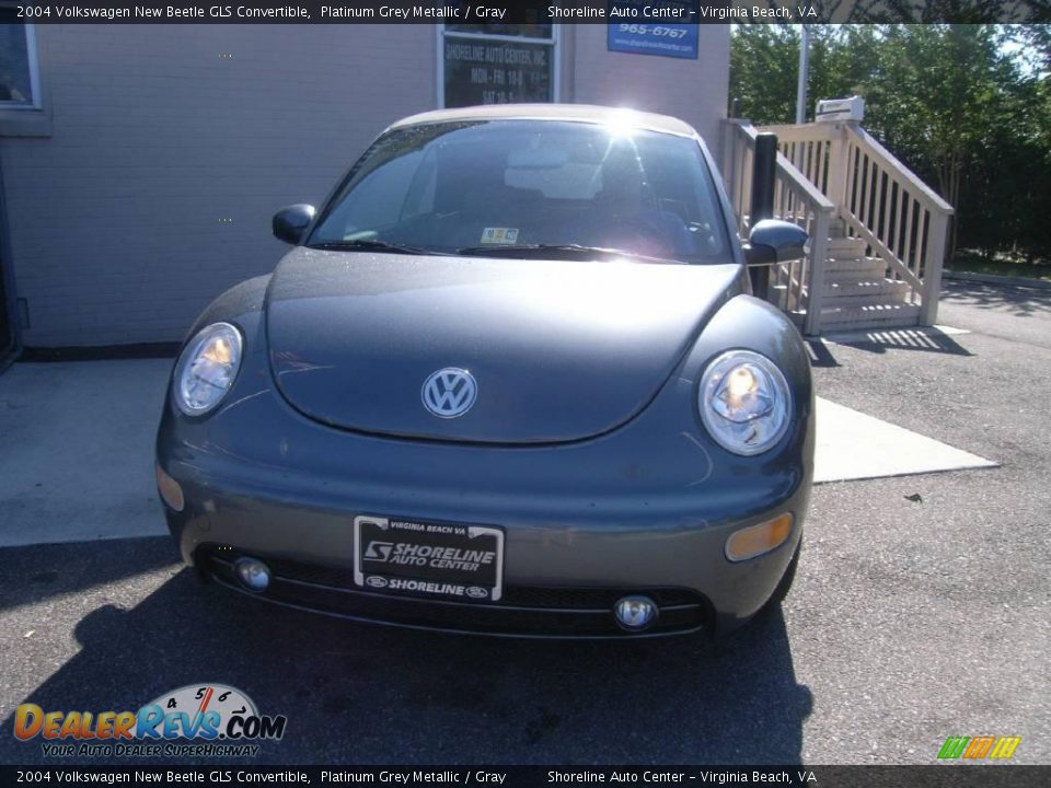 2004 Volkswagen New Beetle GLS Convertible Platinum Grey Metallic / Gray Photo #1