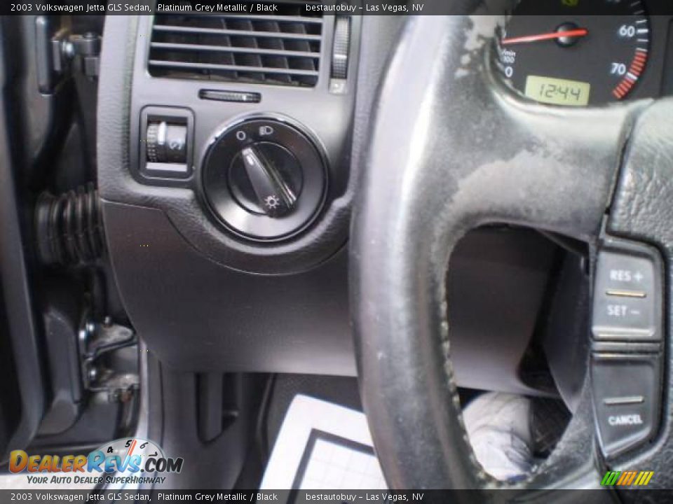 2003 Volkswagen Jetta GLS Sedan Platinum Grey Metallic / Black Photo #27