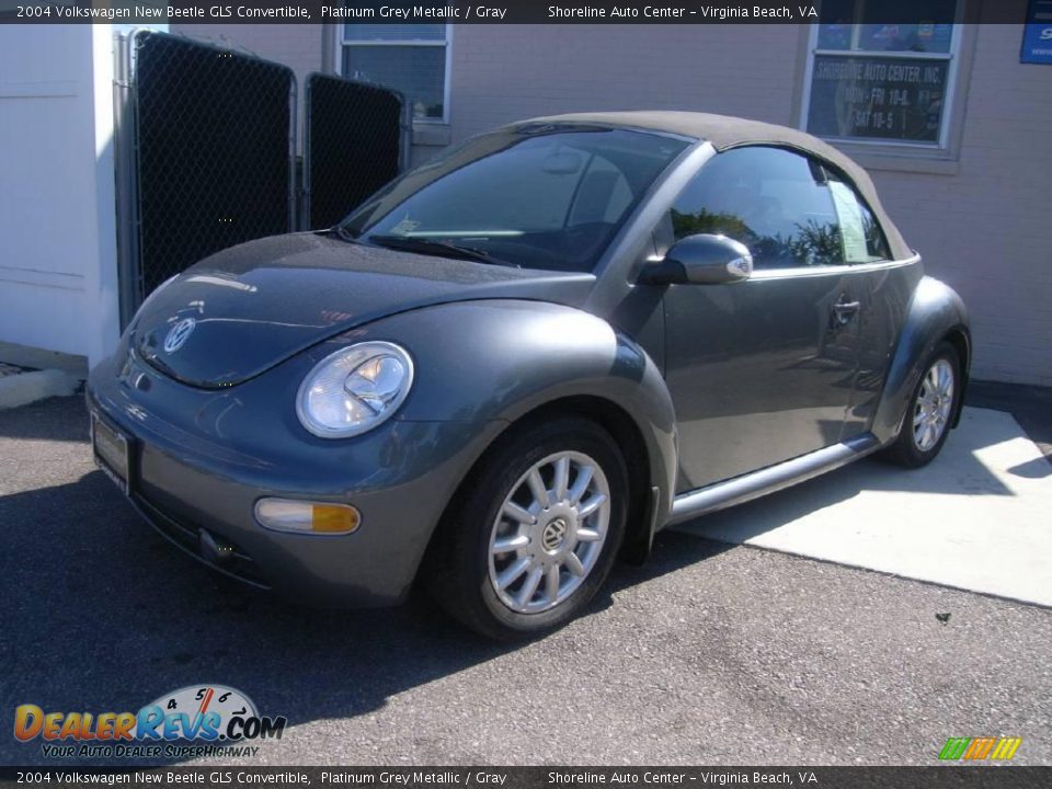 2004 Volkswagen New Beetle GLS Convertible Platinum Grey Metallic / Gray Photo #2