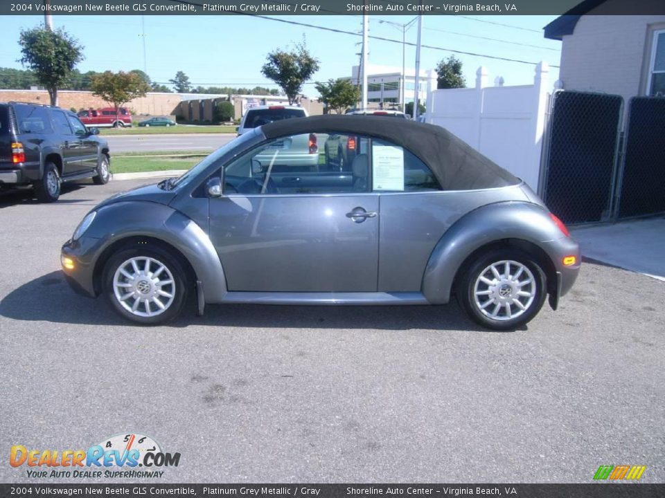 2004 Volkswagen New Beetle GLS Convertible Platinum Grey Metallic / Gray Photo #3