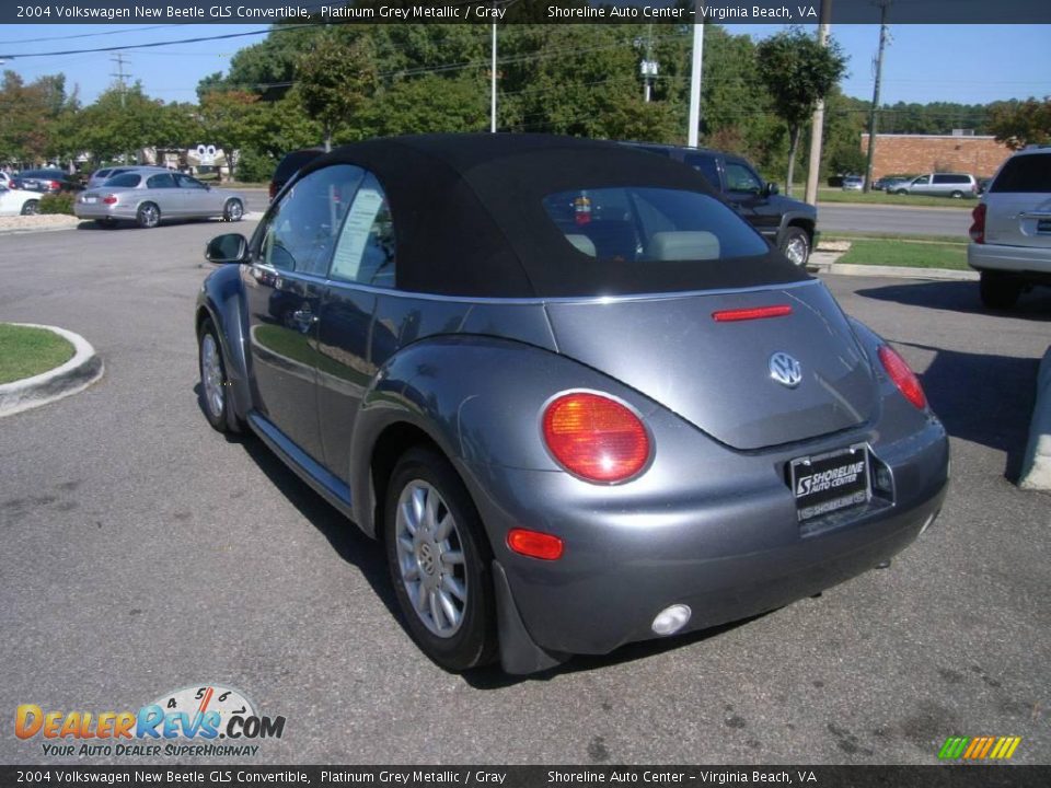 2004 Volkswagen New Beetle GLS Convertible Platinum Grey Metallic / Gray Photo #4