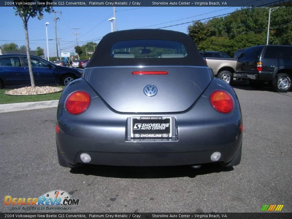2004 Volkswagen New Beetle GLS Convertible Platinum Grey Metallic / Gray Photo #5
