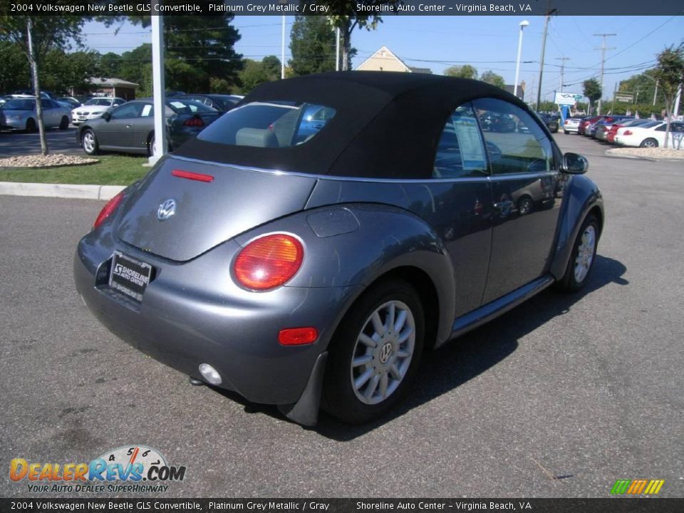 2004 Volkswagen New Beetle GLS Convertible Platinum Grey Metallic / Gray Photo #6